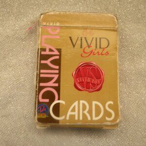 Vtg 90s Vivid Adult Nude & Lingere Female Playing Cards Deck Full Set with Joker
